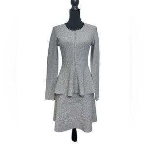 Theory Marl Rayon/Nyon Flare Skirt ONLY Spotted Marble Color Women Size L